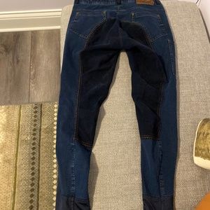 Dublin Ladies' Shona Full Suede Seat Denim English Breeches Jeans